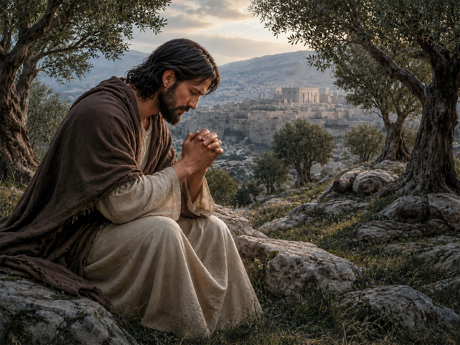 Jesus prepares alone with His Father.